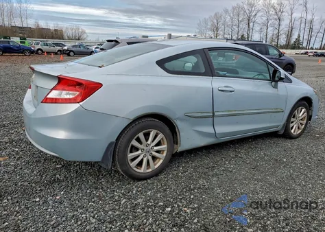 2012 Honda Civic Ex z USA, uszkodzony, nr VIN 2HGFG3B8XCH522243